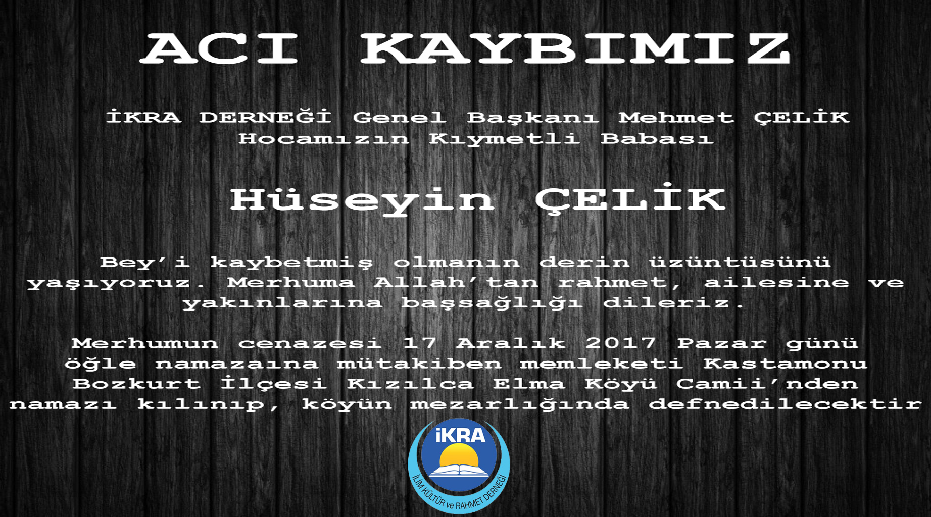 ACI KAYBIMIZ
