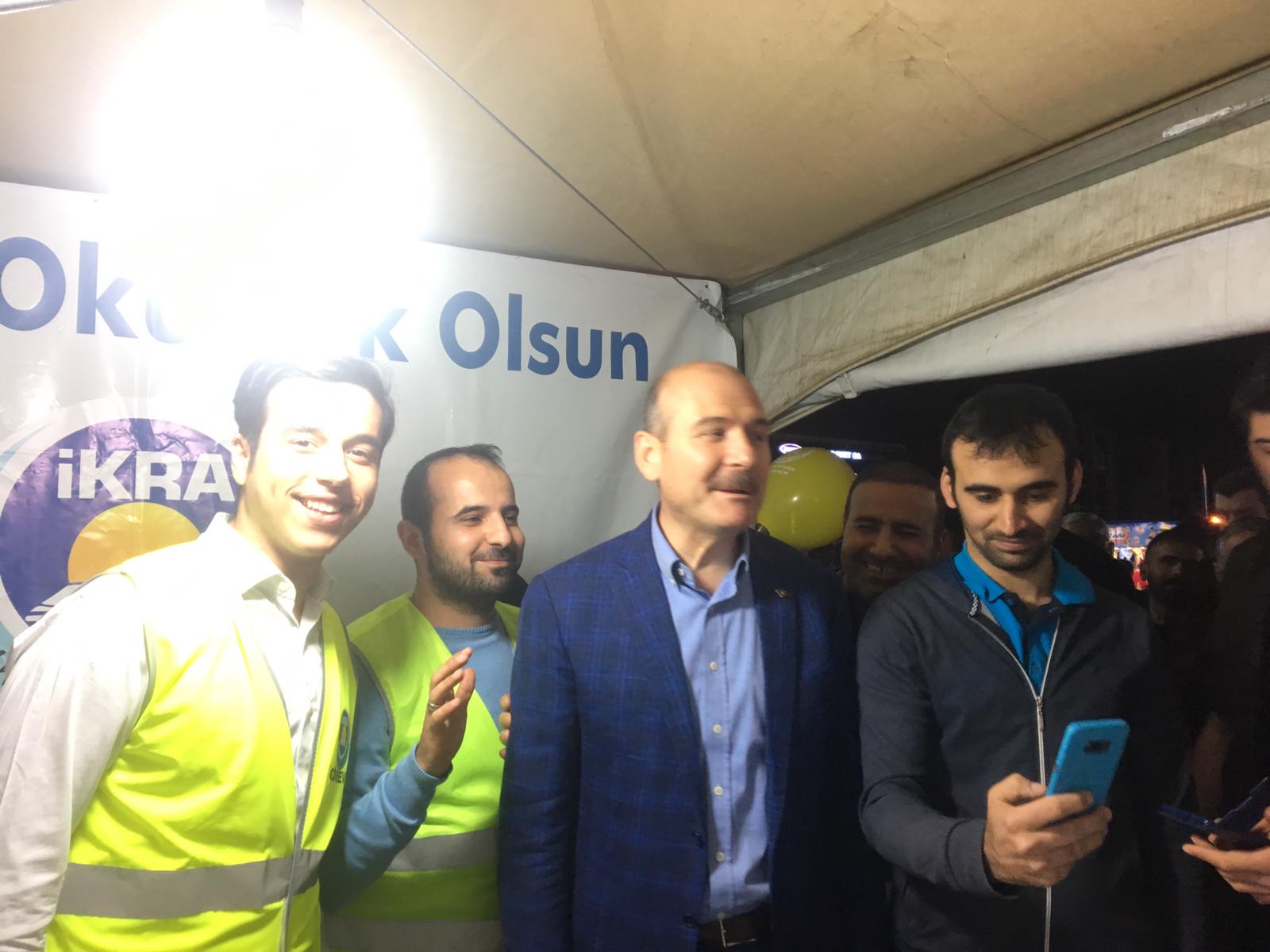 İçişleri Bakanımız Süleyman SOYLU Çadırımızı Ziyarette Bulundular.