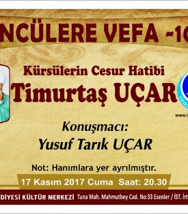 ALİMLERE VEFA PROGRAMI-TİMURTAŞ UÇAR