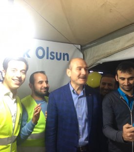 İçişleri Bakanımız Süleyman SOYLU Çadırımızı Ziyarette Bulundular.