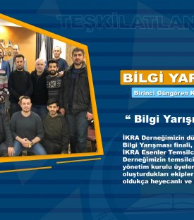 İKRA Derneği BİLGİ YARIŞMASI FİNALİ YAPILDI