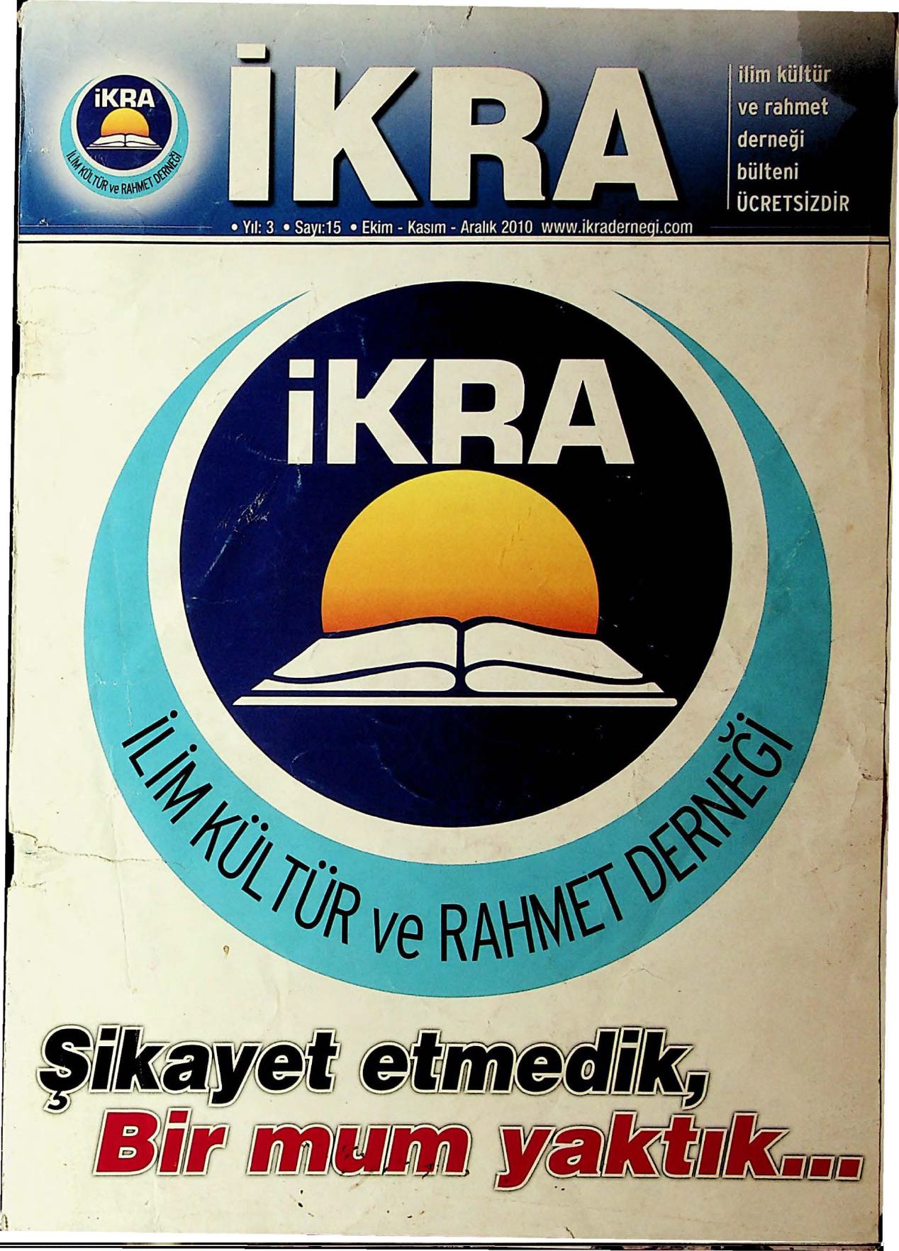 SAYI 15 isimli dergimiz