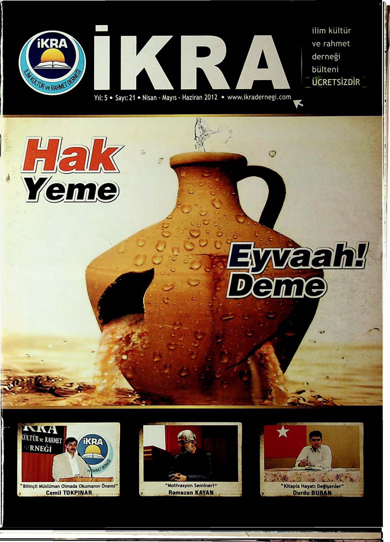 SAYI 21 isimli dergimiz